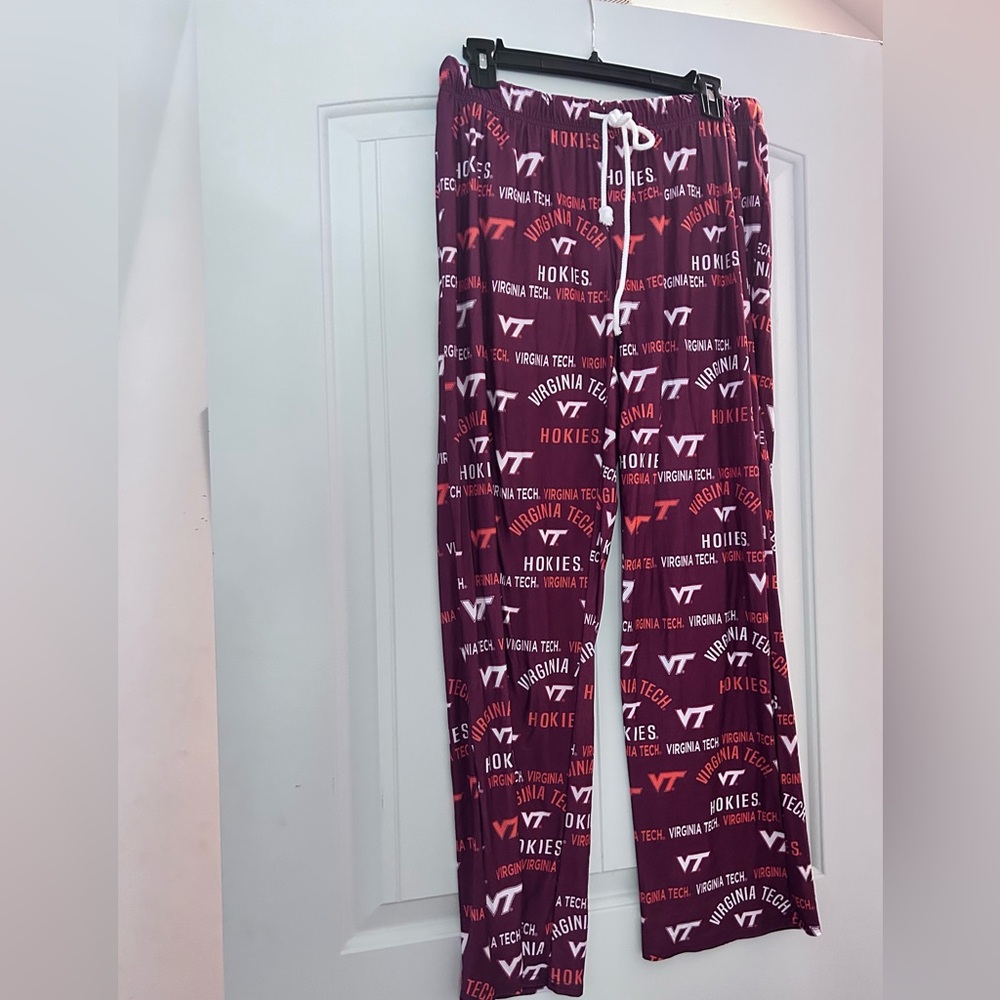 Concepts Sport Maroon Sleepwear Lounge Pants - VT Logo Print